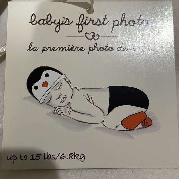 BABY’s FIRST PHOTO SHOOT. Penguin outfit up to 15lbs. So adorable. - Picture 2 of 5